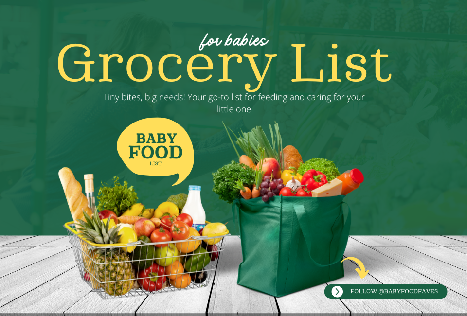 grocery list for babies