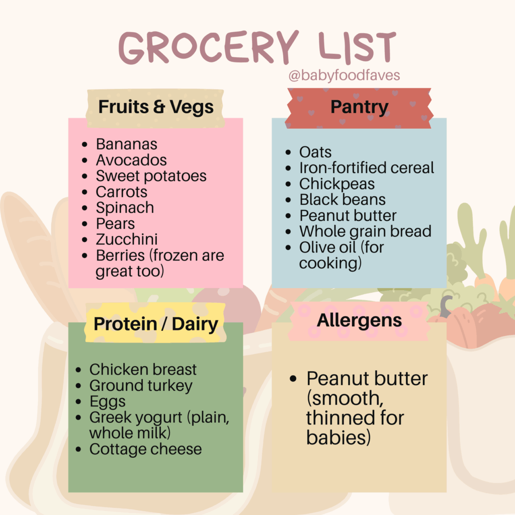 food list for babies